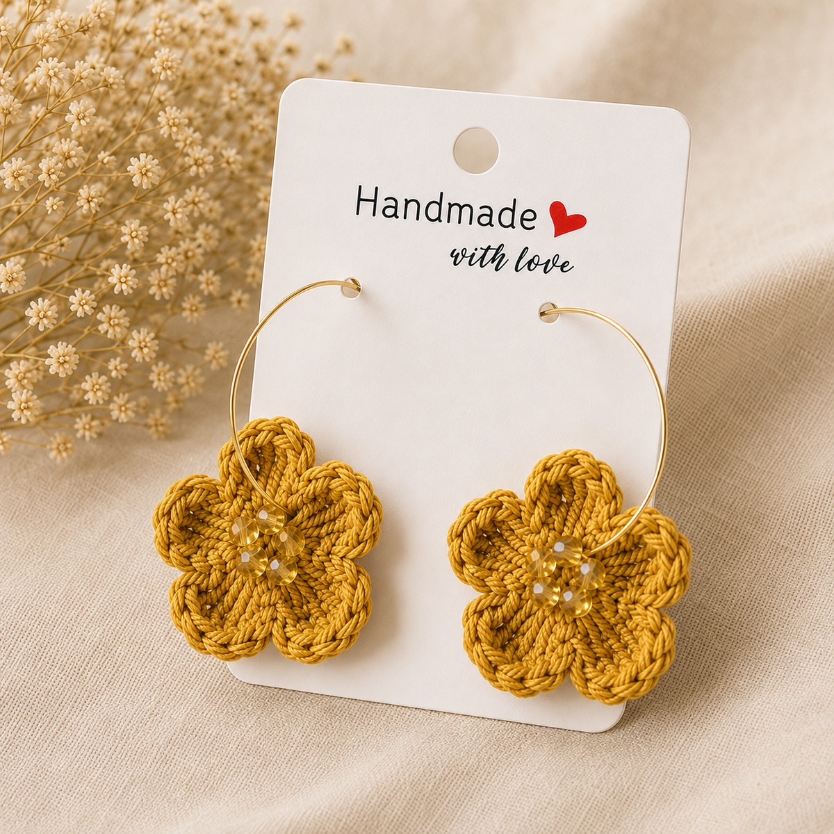 Pendientes de crochet / ganchillo Flor de Mar