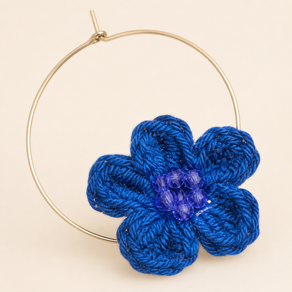 Pendientes de crochet / ganchillo Flor de Mar